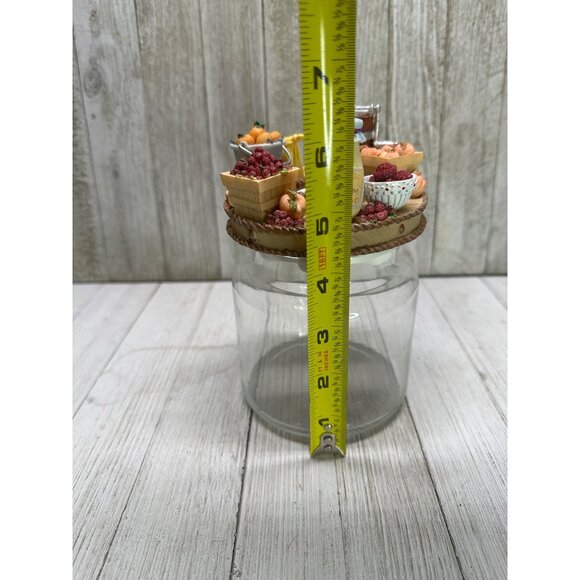 Vtg Old Virginia Candle Co Candle Capper Country with Bottle Glass Jar 6.5" Tall - Picture 9 of 16